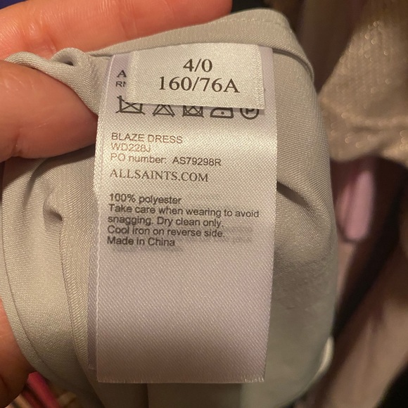 💥HOT DEAL💥 NTW All Saints Silky Dress - Picture 4 of 4